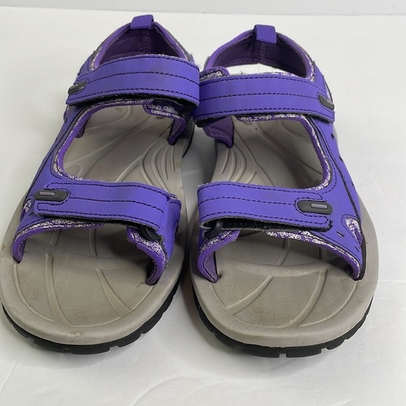Northside youth/kids purple floral sandals child size 3 - Picture 4 of 7